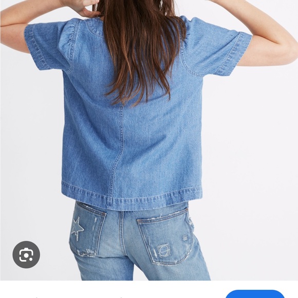 COPY - Denim Popover Swing Top - Picture 2 of 4